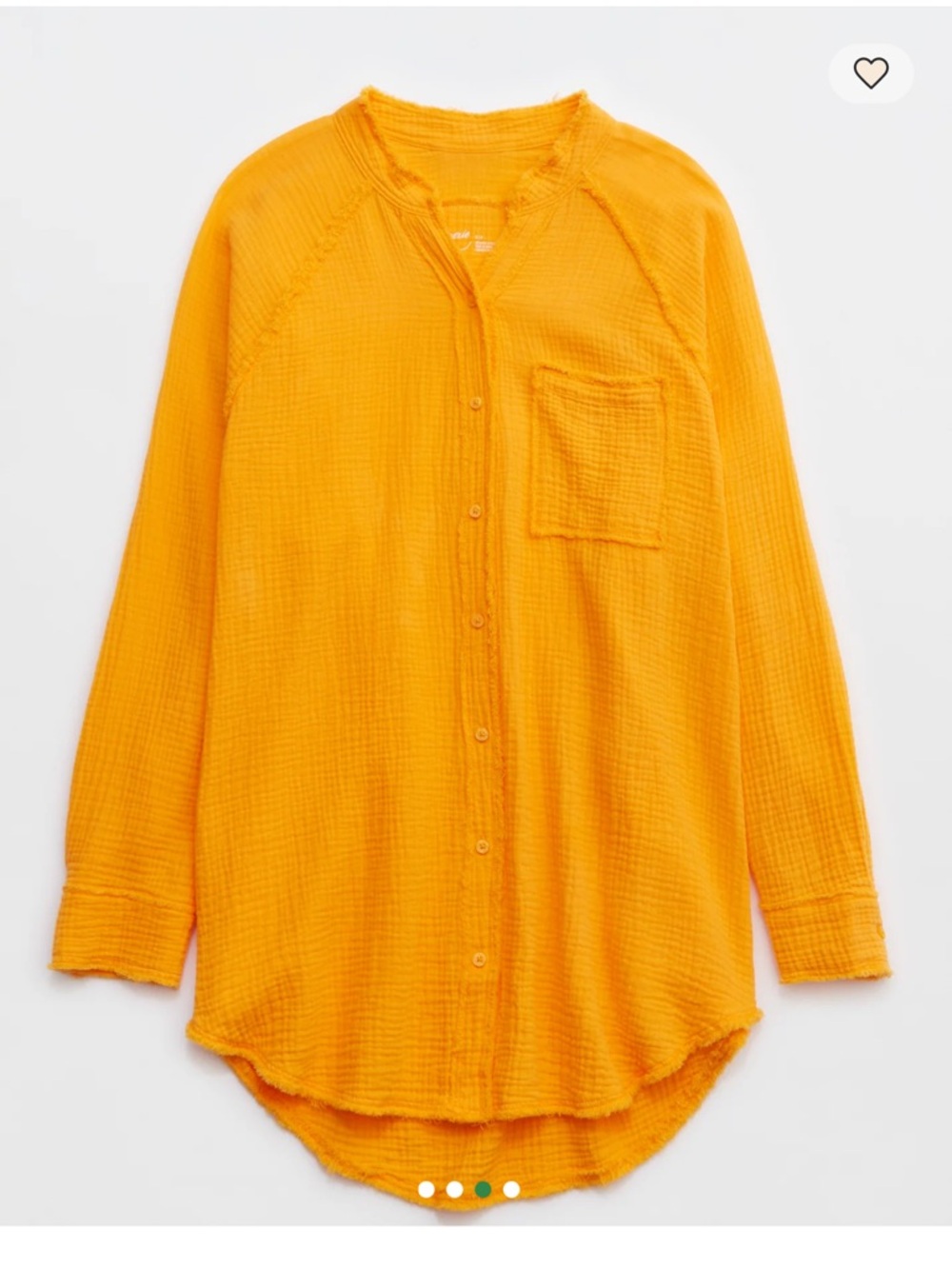 Aerie Gauzie Cover Up Shirt